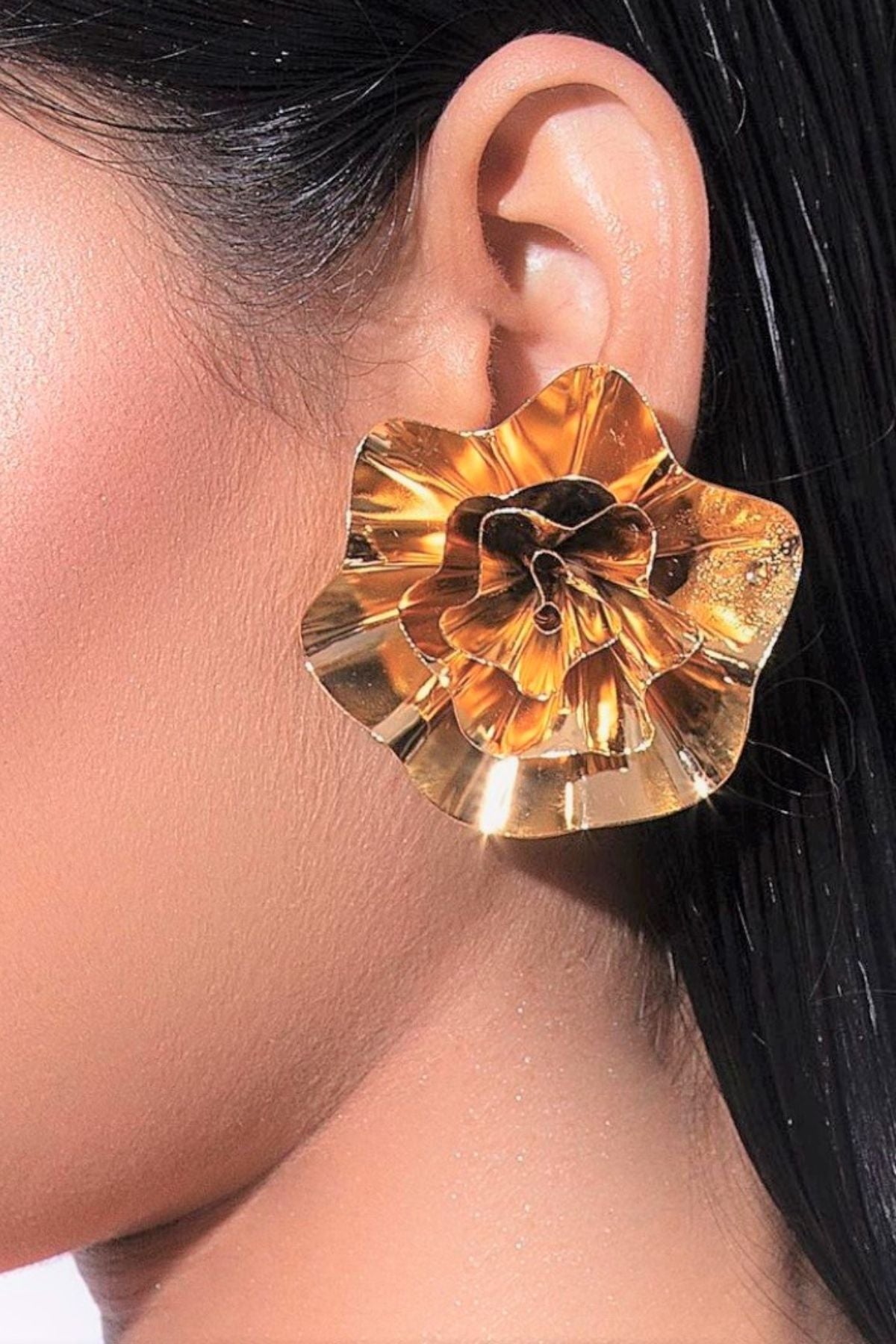 Buy Delicate flower earrings by RUHHEITE Online at Scrollnshops